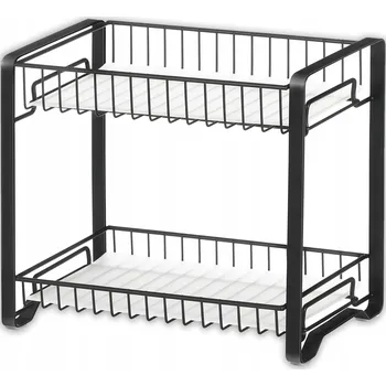 regál REGÁL POLICE STOJAN KUCHYŇSKÝ NA KOŘENÍ KOVOVÝ