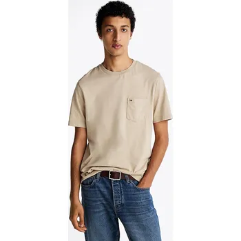 Tommy Hilfiger béžové pánské tričko 20013086-8720638233954