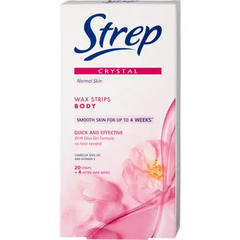 Přípravek na depilaci a epilaci Opilca Strep Crystal voskové pásky na tělo 20 ks
