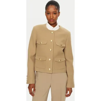 Dámský kabát Tommy Hilfiger dámský béžový přechodný kabátek 20020985-2163048