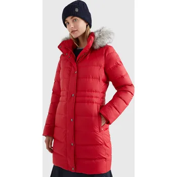 Dámský kabát Tommy Hilfiger dámský červený kabát TYRA 20018314-1875102