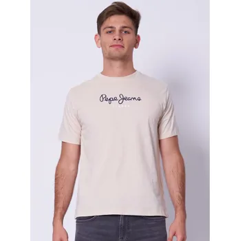 Pepe Jeans pánské béžové tričko 20016070-2098340
