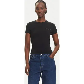 Dámské tričko Tommy Jeans dámské černé tričko 20023945-8721185133452
