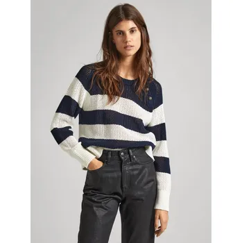Dámský svetr Pepe Jeans dámský modro bílý svetr 20014252-2096414