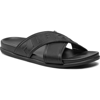 Pánské pantofle Tommy Hilfiger pánské černé pantofle 30000810-8720113540829