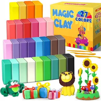 Modelovací hmota MAGICZNA MODELINA PLASTELINA MASA PLASTYCZNA SADA 27 BAREV VELKÁ