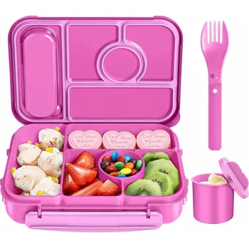 Dóza na potraviny KRABIČKA NÁDOBA NA OBĚD S PŘÍBORY JE ODOLNÁ A ELEGANTNÍ, MÁ OBJEM 1,3 L