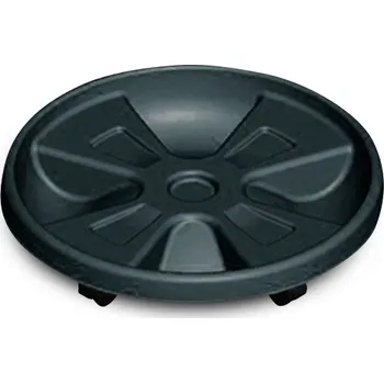 Květináč Gardino Gardino, podmiska pod květináč s kolečky 30 cm, antracit