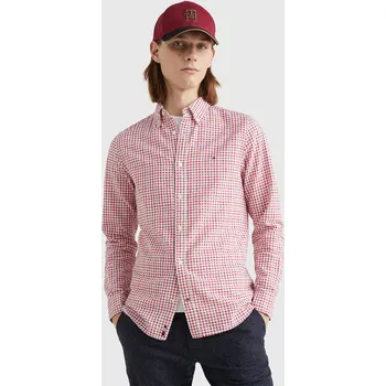Pánská košile Tommy Hilfiger pánská červená kostkovaná košile 20010089-1868692