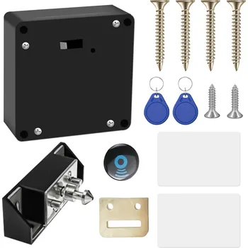 Zámek na kolo NFC zámek do skříně, nábytkový skrytý chytrý zámek + 2 RFID karty