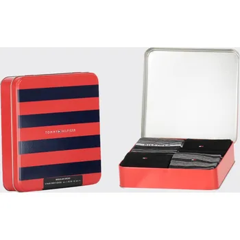 Pánské ponožky Tommy Hilfiger pánské černo šedé ponožky Box 4 pack 20001762-1729894