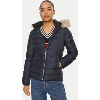 Dámská bunda Tommy Jeans dámská modrá zimní bunda 20024248-8720636973517