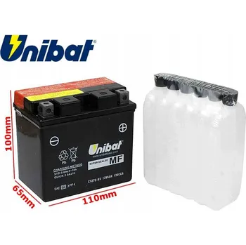 Motobaterie AKUMULÁTOR UNIBAT CTZ7S-BS P+ 6AH 130A 12V