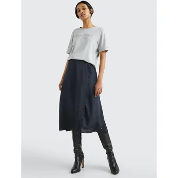 Dámské tričko Tommy Hilfiger dámské šedé tričko 20020322-1873412