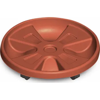 Květináč Gardino Gardino, podmiska pod květináč s kolečky 30 cm, terakota