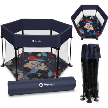 Dětská ohrádka Ohrádka Lionelo DĚTSKÁ OHRÁDKA SKLÁDACÍ PŘENOSNÁ 135 x 135 cm