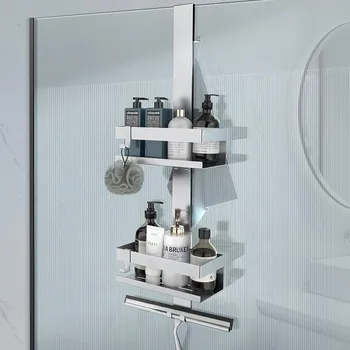 Drátěná police POLIČKA DO SPRCHY BEZ VRTÁNÍ K ZAVĚŠENÍ ELEGANTNÍ VYSOKÁ KVALITA