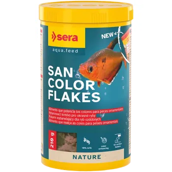 Krmivo pro rybičky Sera San Color Flakes 1000ml (Sera san Nature 1000ml | Krmení pro akvarijní rybičky)