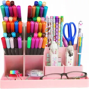 Psací stůl ORGANIZÉR NA STŮL ROZKLÁDACÍ VÍCEÚČELOVÝ ODOLNÝ RŮŽOVÝ