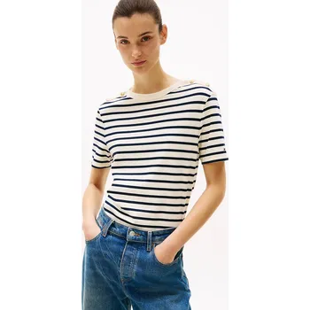 Tommy Hilfiger dámské pruhované tričko 20021935-2176833