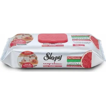 Univerzální čisticí prostředek ČISTICÍ UBROUSKY S VŮNÍ GREPFRUITOVÉHO OLEJE 1X50KS EASY CLEAN SLEEPY