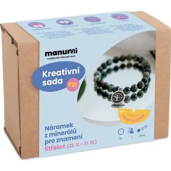 kreativní sada Manumi kreativní sada na výrobu náramku z minerálů se znamením zvěrokruhu Střelec