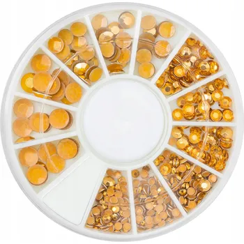 Vánoční ozdoba KOLOTOČ OZDOBA ZIRKONY KŘIŠŤÁLY NA NEHTY