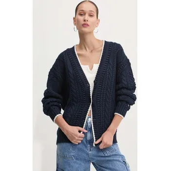 Dámský svetr Tommy Jeans dámský tmavě modrý kardigan 20006976-2135083