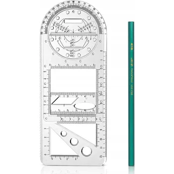 pravítka Multifunkční geometrické pravítko Trojúhelník Úhloměr Tužka Trojúhelník