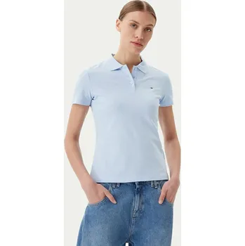 Dámské tričko Tommy Jeans dámské modré polo tričko 20007426-8720638590057