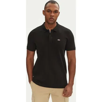 Pánské tričko Tommy Jeans pánské černé polo tričko 20003668-8720638931959