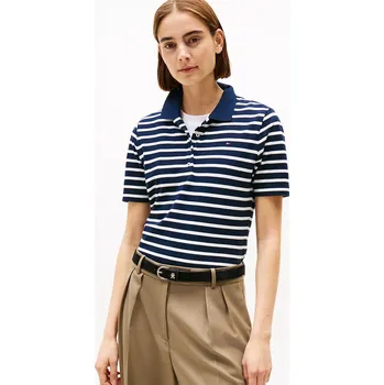 Dámské tričko Tommy Hilfiger dámské pruhované polo tričko 1985 20022061-8721106192537