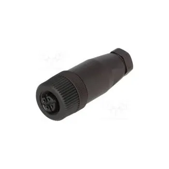 Elektrická zásuvka Zástrčka M12 PIN 4 zásuvka kód B-Profibus na kabel IP67 250V