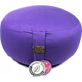 Polštář Polštář pro meditaci fialový, bavlna 33x17 cm