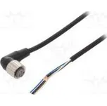 Připojovací kabel M12 PIN 4 úhlový Dél 10m zástrčka 4A PUR