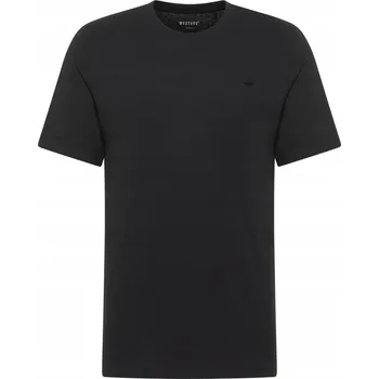 Pánské tričko Mustang Style Alex Bavlna Černé Klasický střih velikost 5XL