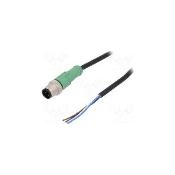 Připojovací kabel M12 PIN 4 přímý 10m zástrčka 250VAC 4A