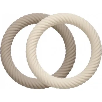 A Little Lovely Company - silikonová kousátka - taupe, 2 ks (1258)