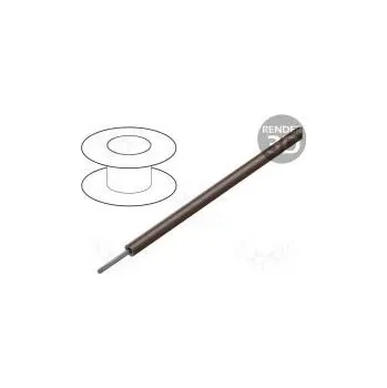 elektrický kabel Vodič HookUp Wire PVC lanko Cu 26AWG hnědá PVC 600V 30,5m