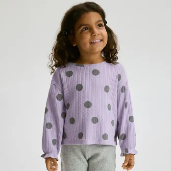 Reserved - Vzorovaná halenka - levandulová - 440FT-04X - 440FT-04X-86