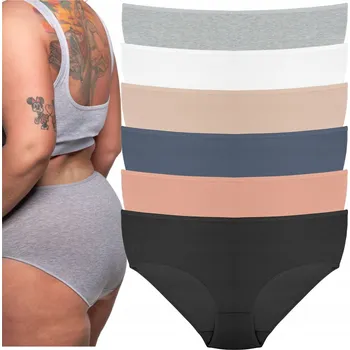 Kalhotky Bavlněné Klasické Kalhotky Kalhotky Dámské Plus Size Sada 6 Kusů 8XL