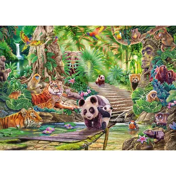 Puzzle Puzzle Schmidt Asijská fauna, 1000 dílků + k objednávce puzzle zdarma