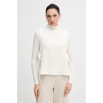 Dámská vesta Vesta s příměsí vlny Pedro del Hierro 5502017 bílá 00X, vel. S