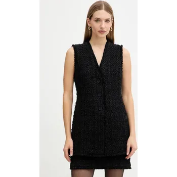 Dámská vesta Vesta s příměsí vlny BOSS Jokilana 50549128 černá 99C, vel. 44