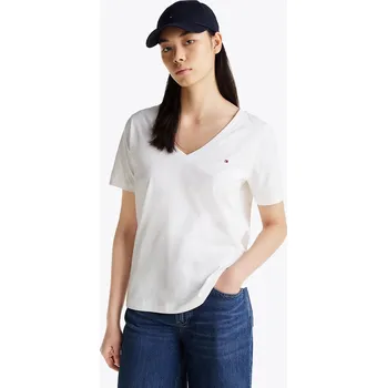 Dámské tričko Tommy Hilfiger dámské bílé tričko 20021015-8720637714188