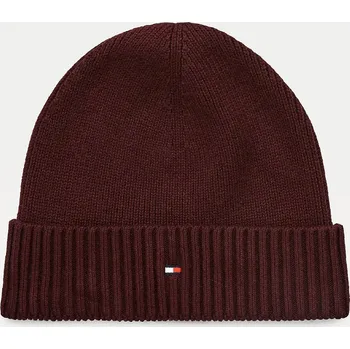Čepice Tommy Hilfiger pánská vínová zimní čepice Pima 10001080-1517613
