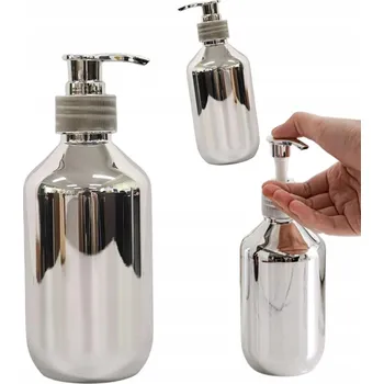 Dávkovač mýdla Ruční dávkovač mýdla Edibazzar 300 ml, stříbrný/šedý, volně stojící