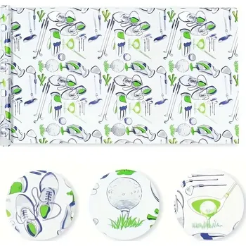 Balící papír Ostatní Role balicího papíru s golfovými motivy