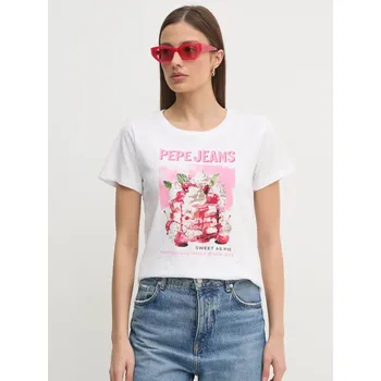 Dámské tričko Pepe Jeans dámské bílé tričko 20014477-2208633