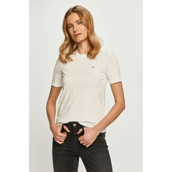 Dámské tričko Tommy Jeans dámské šedé tričko 20006300-1587234